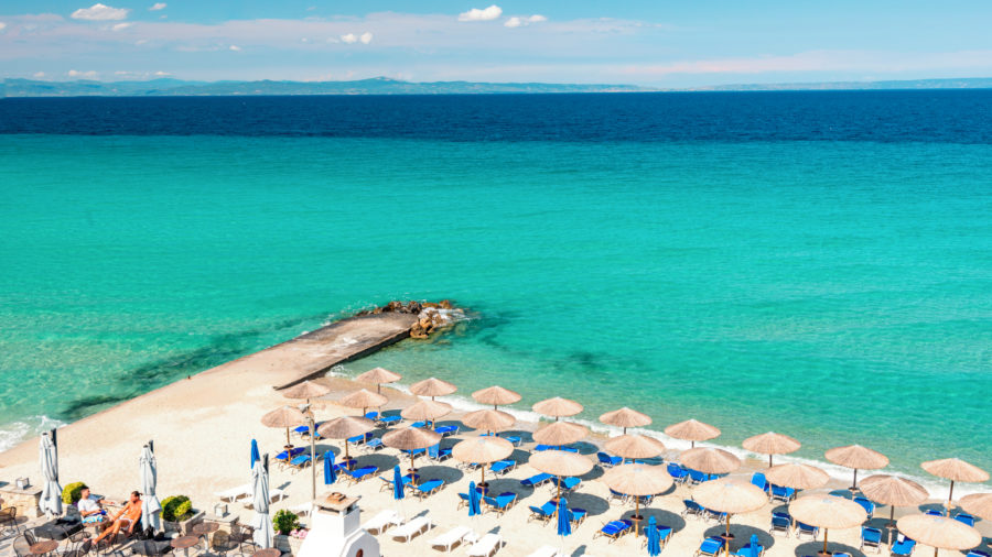 Kalithea plaža na Halkidikiju s pješčanom obalom
