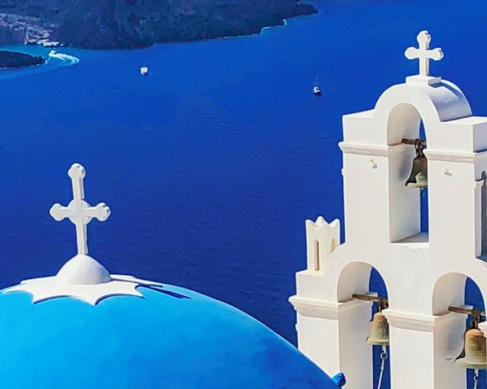 Tri zvona Fire Santorini žičara i vidikovac