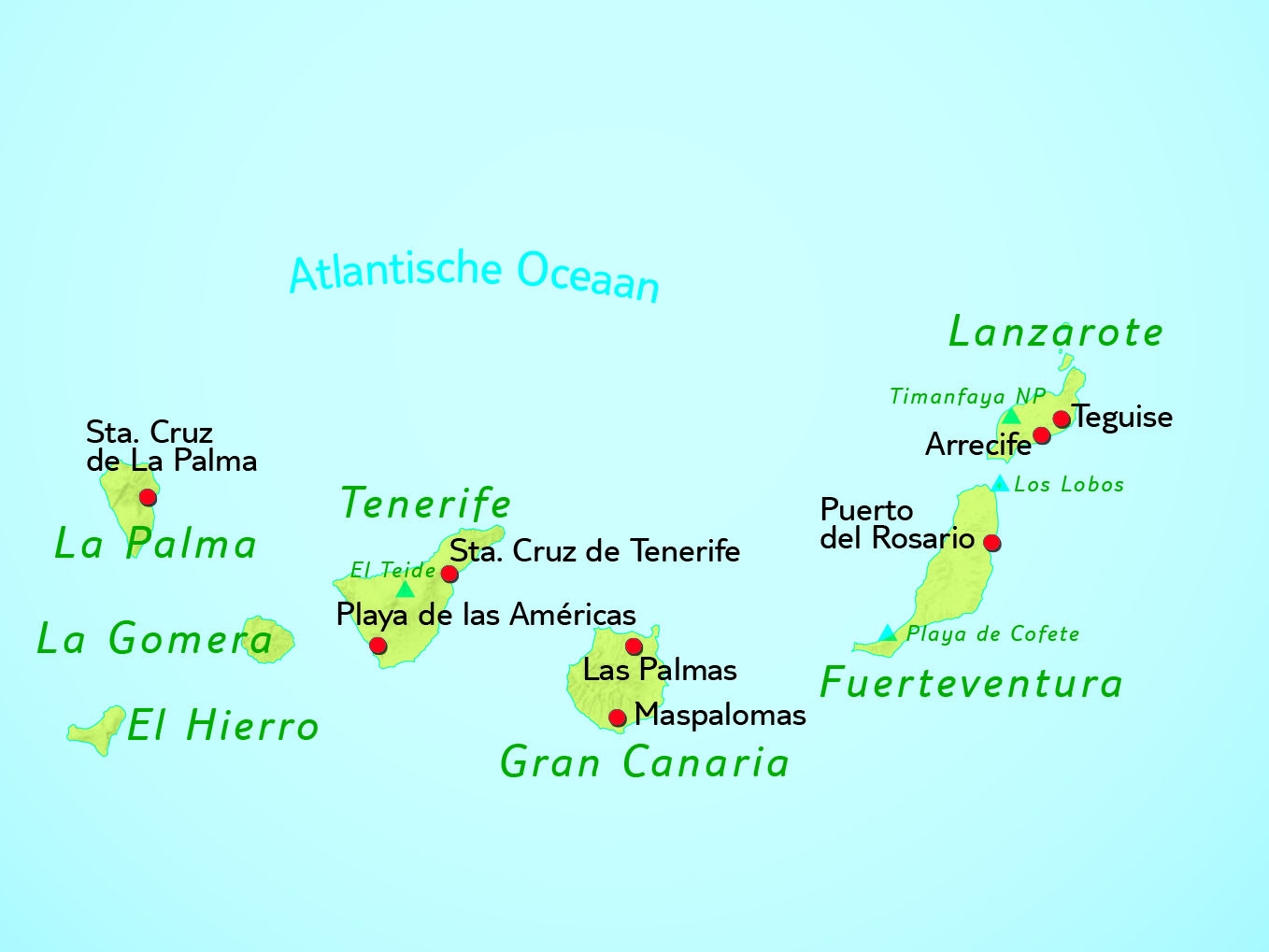 Karta Kanarskih otoka – usporedba otoka i odabir destinacije za cjelogodišnji odmor