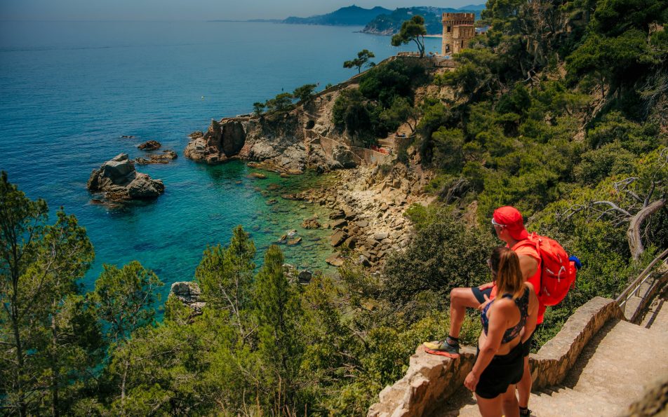 Obalne staze Lloret de Mar obiteljske šetnje s pogledom na Costa Bravu