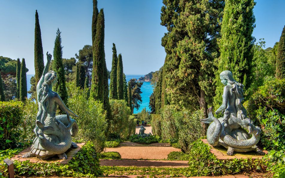 Vrtovi Santa Clotilde Lloret de Mar romantični vrtovi s pogledom na Costa Bravu