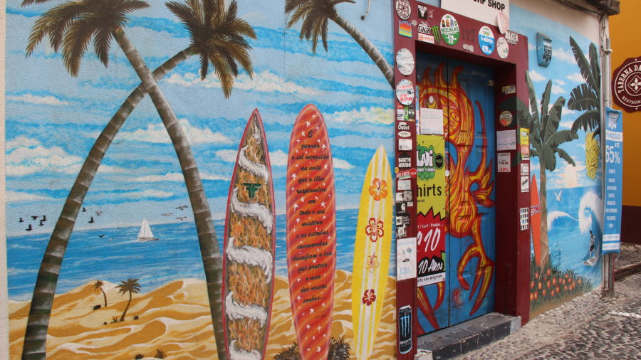 Stara gradska jezgra Funchala Madeira šarene ulice i tradicionalna arhitektura