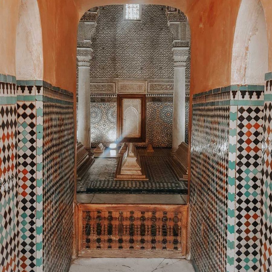 Saadske grobnice povijesna znamenitost Marrakesha