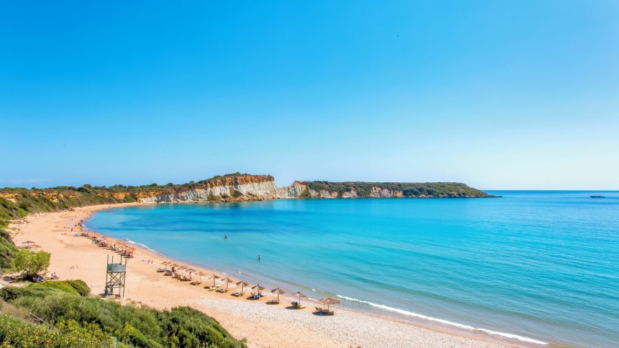 Plaža Gerakas na Zakintosu u prirodnom rezervatu